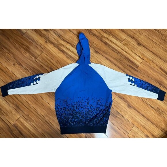 Staple Mens Large Hooded Full-Zip Windbreaker Jacket  Graphic Design Multicolor - Picture 8 of 12